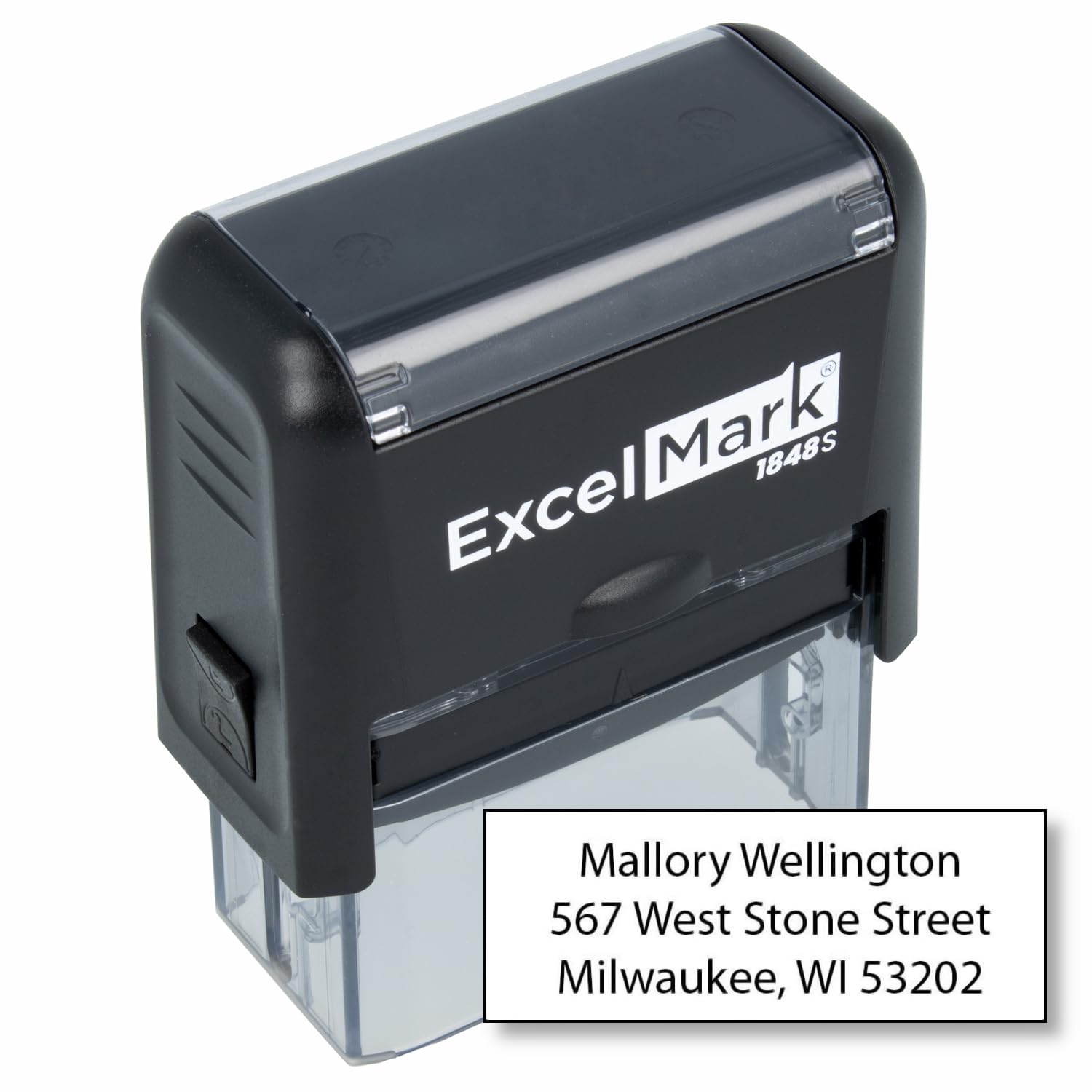 Amazon.com : ExcelMark Custom Self Inking Rubber Stamp